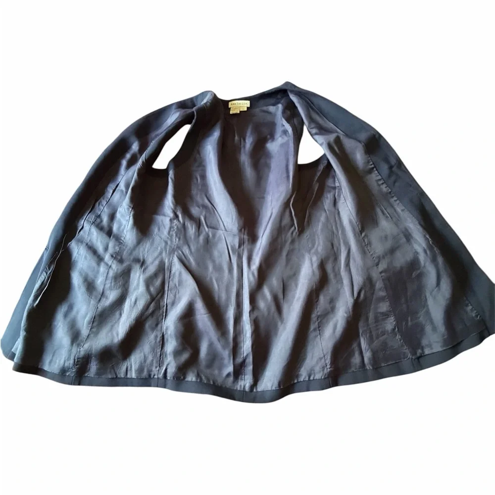 Vintage 90s Ann Taylor Navy Longline Tunic Vest – Made in USA - Picture 6 of 6